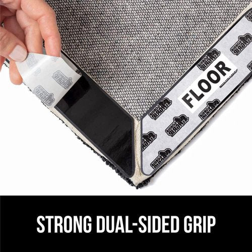 Gorilla Grip Rug Gripper Pads - Office Chair Mat for Carpet Floors | 8-Pack Black, 32.5"x48" Clear
