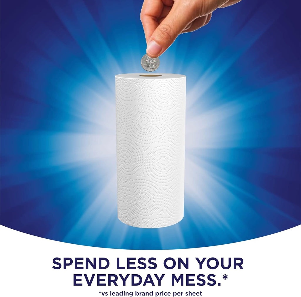 Sparkle® Tear-A-Square® Paper Towels - 24 Double Rolls for Convenient Cleaning | 48 Regular Rolls