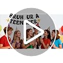 Black Gold 13th Birthday Banner - Bruh UR A Teenager Decorations
