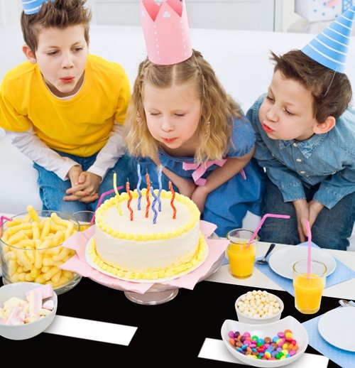 MUNILAIL 6 Pcs Road Table Runner Plastic 14 x 108 Disposable Runners for Race Car Theme Party Birthday Baby Shower Table Centerpiece Decorations Race Track Table Runner