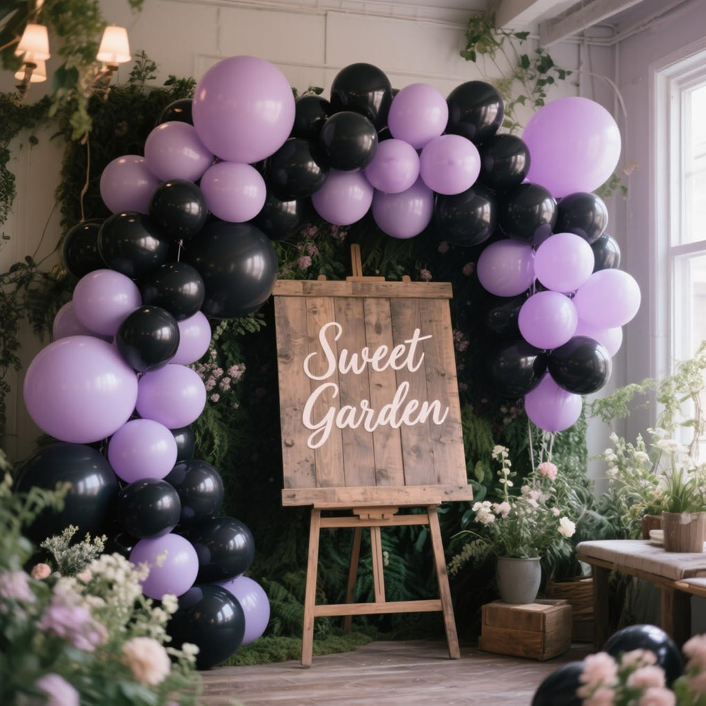 Matte Black Balloons 100 Pack - 12 Inch Helium-Ready Latex for Elegant Party Decorations