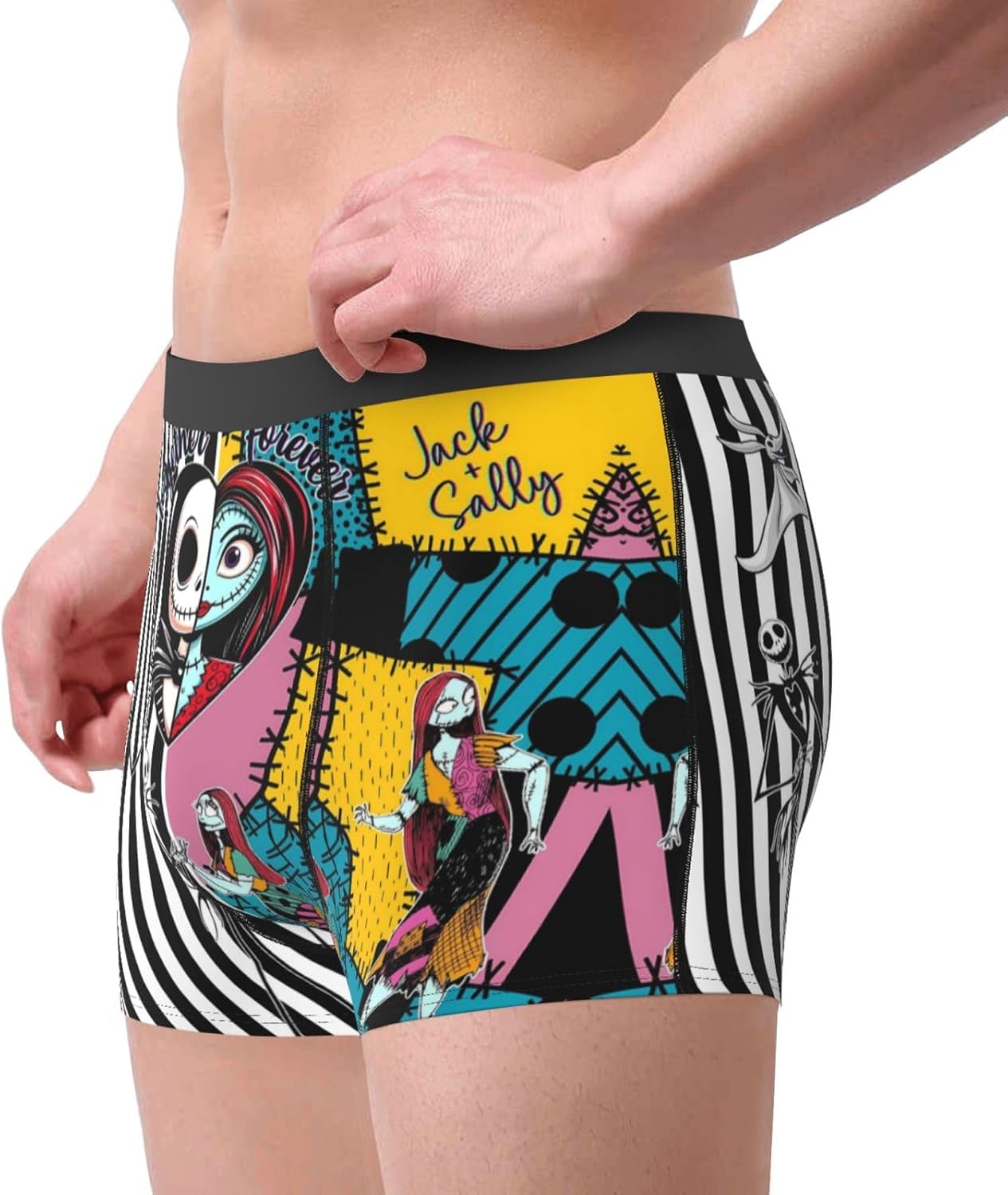 Skiennix Nightmare Christmas Men's Underwear Briefs - Breathable Stretch Novelty Shorts