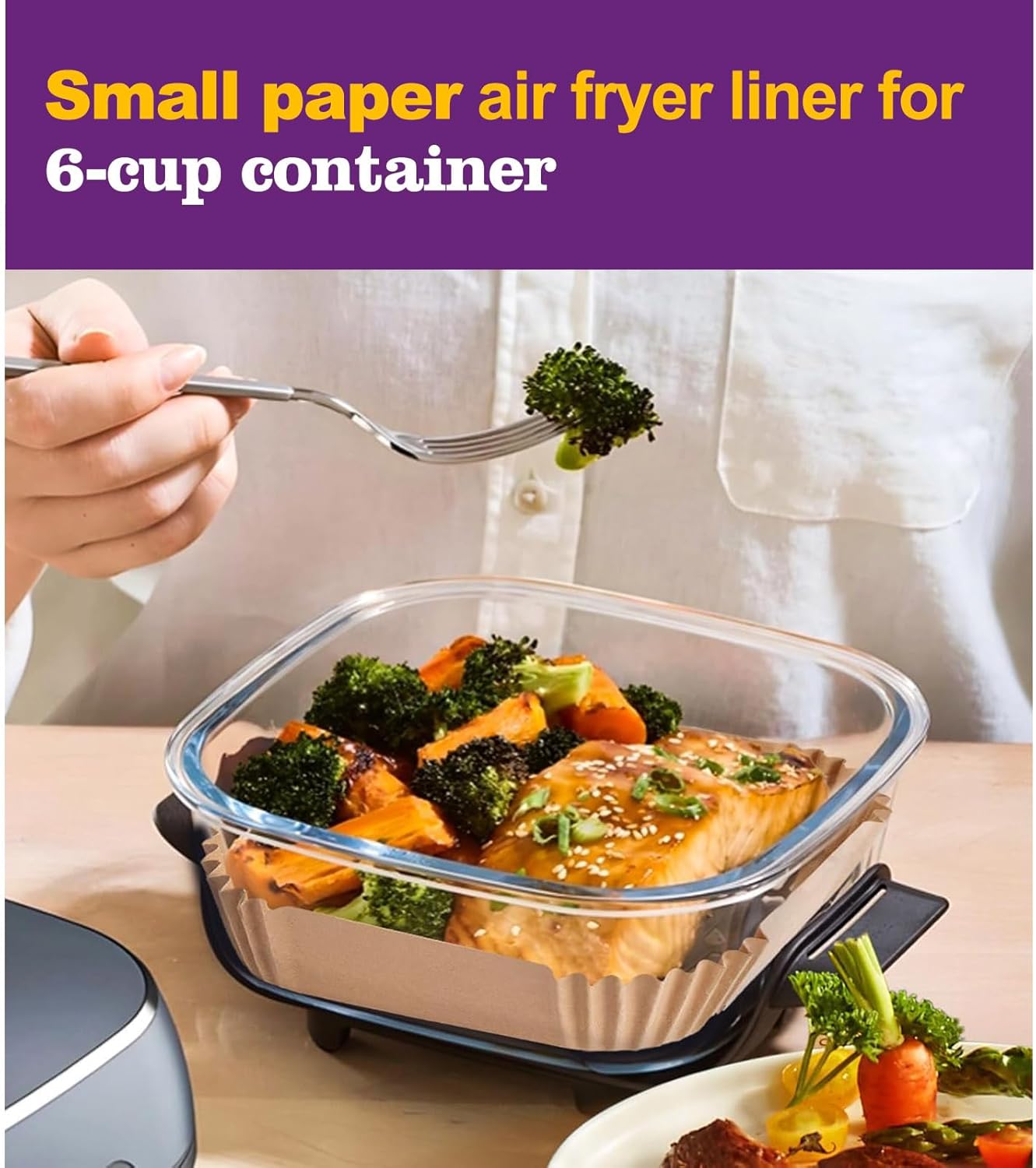 Ninja | Air Fryer Liners Disposable - 260 PCS Accessories for 4 QT & 6 Cup Ninja Crispy Air Fryer