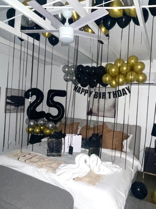 50 Balloon Number - Black 40 Inch Birthday Decorations | Big Digital Balloons for Weddings & Anniversaries
