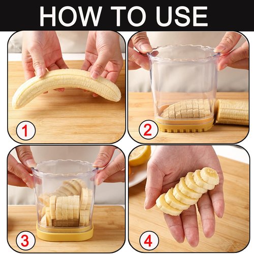 Hendiy Strawberry Slicer with Stainless Blades | Egg & Fruit Slicer Cup for Banana, Cucumber, Mushroom | ABS Detachable Kitchen Gadget - Precision Berry Cutter Tool (Black, 1-Pack)