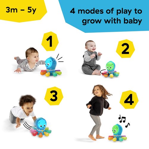 Baby Einstein Ocean Explorers - 4-in-1 Crawl & Chase Activity Learning Toy | Music & Lights, Ages 3 Months to 5 Years