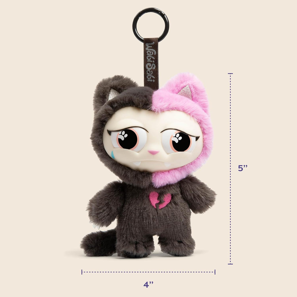 Relatable WabiSabi Kitty Club Blind Box - Soft Collectible Plush Keychain Figures for Kids & Teens