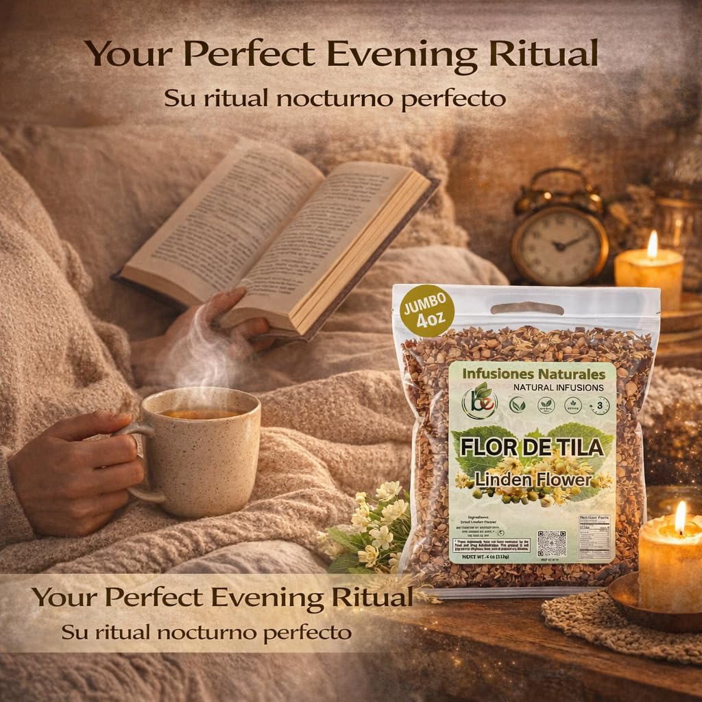 Tila Seca Herbal Tea (4 oz) – 100% Natural Linden Flowers & Leaves (Ternstroemia lineata) – Traditional Relaxation & Nightly Comfort – Wildcrafted Loose Leaf – Caffeine-Free, Vegan, Non-GMO – Authentic by BEXPERTSUSA