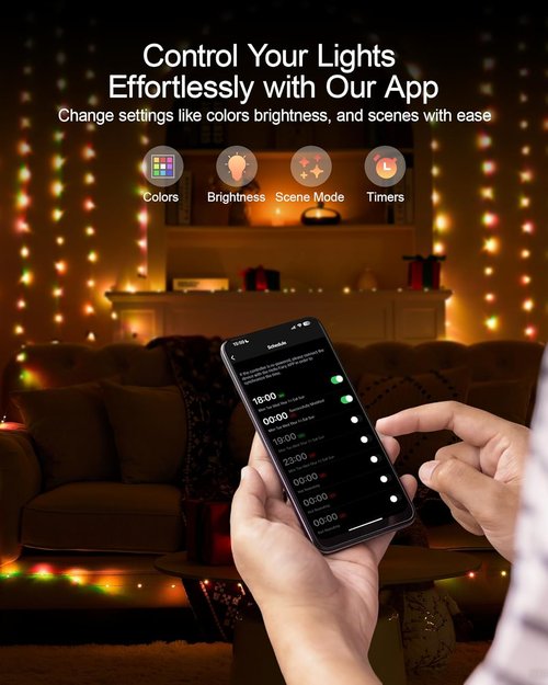 Ariceleo RGB Fairy Lights - 32.8 Ft USB Powered String Lights with Remote & App Control | Waterproof Copper Wire