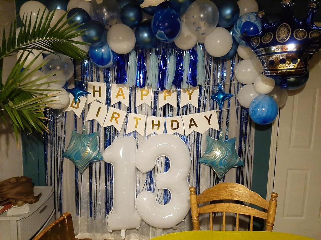 Number 7 Balloon by [Brand Name] - 40 Inch White Birthday Decoration for 7th, 17th, 27th & 70th Celebrations