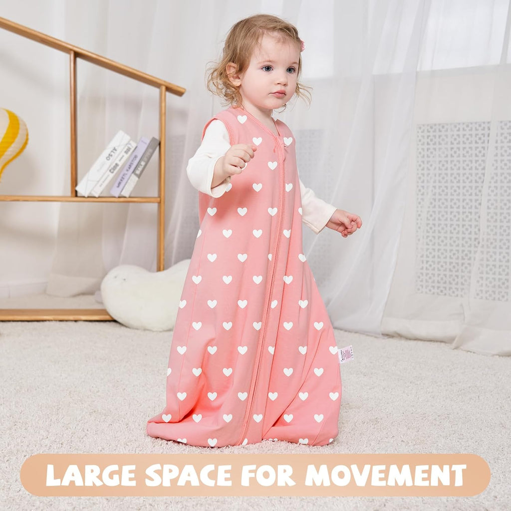 Yoofoss Baby Sleep Sack | 100% Organic Cotton Wearable Blanket for 12-18 Months | Soft & Lightweight 3-Pack