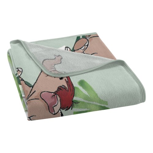 NORTHWEST Jungle Book Micro Raschel Throw Blanket, 46" x 60", Wild in You