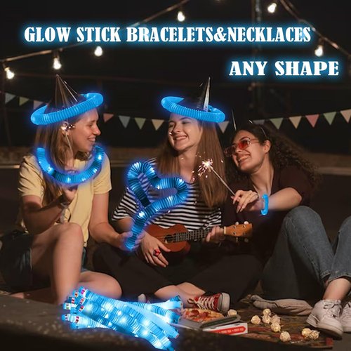 Glow Sticks 6PCS Set by [Brand Name] - Glow in The Dark Party Supplies for Kids & Adults | Perfect for Festivals, Birthdays, Raves & Camping