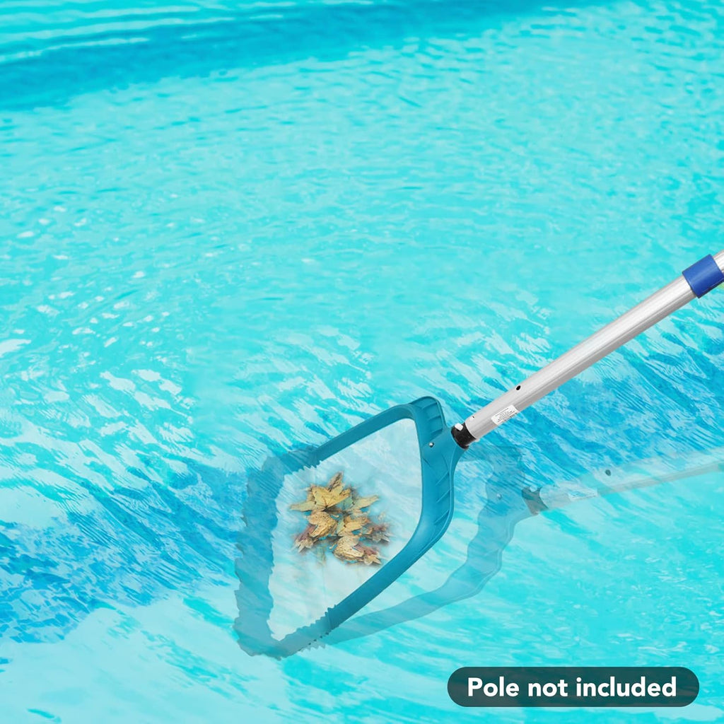 POOLWHALE Professional Pool Skimmer Net - Heavy Duty Fine Mesh for Fast Debris Removal | Fits Standard Poles