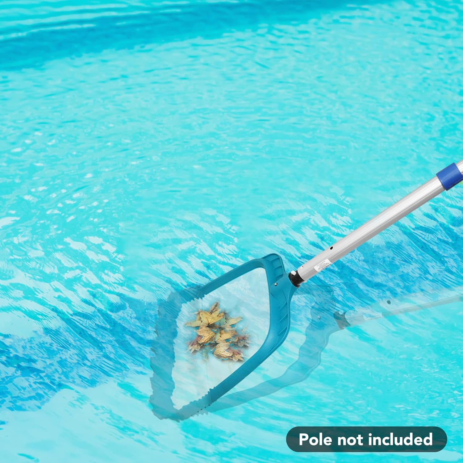 POOLWHALE Professional Pool Skimmer Net - Heavy Duty Fine Mesh for Fast Debris Removal | Fits Standard Poles