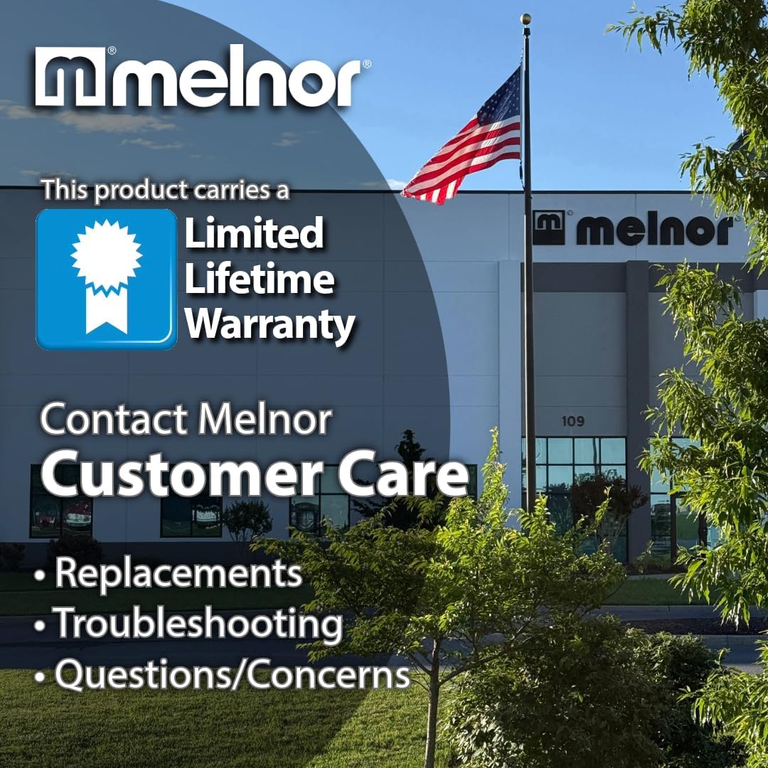 Melnor Metal Nozzle - Multi-Pattern Heavyweight Design with QuickConnect Adapter | Durable & Versatile