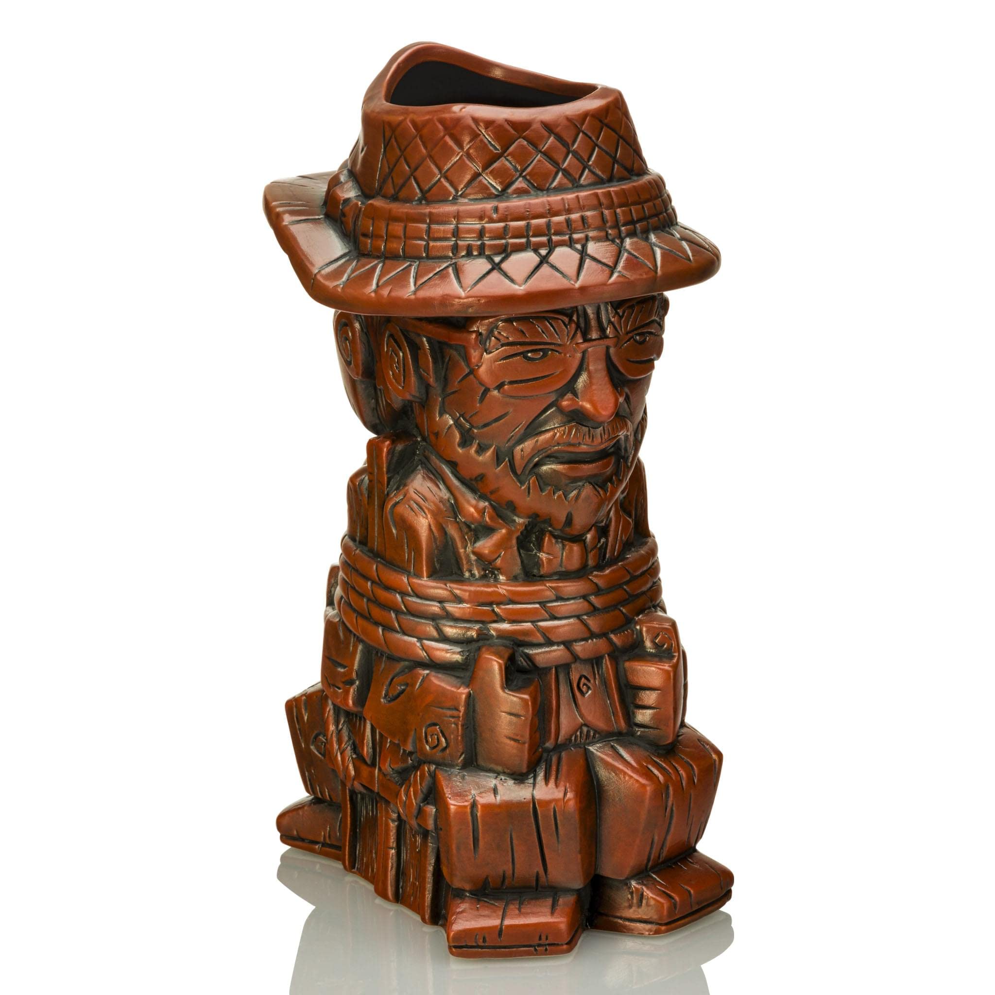 Geeki Tikis Indiana Jones With Henry Jones Ceramic Mug | Party Cocktail Tumbler For Liquor and Beverages | Holds 26 Ounces