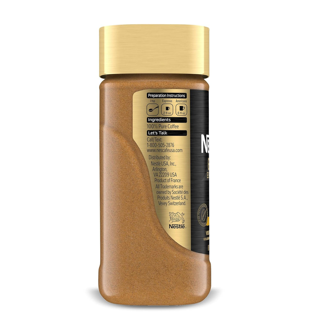 NESCAFÉ Gold Espresso Blonde - Premium Instant Coffee for Rich Flavor - 3.5 oz