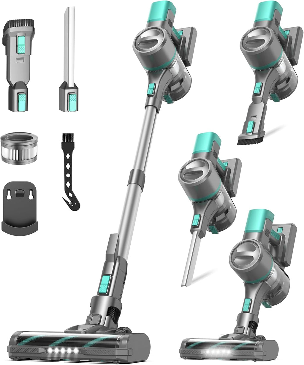 S10K Cordless Vacuum Cleaner - Powerful 55Kpa Suction | Lightweight, Rechargeable, Self-Standing for Home Use