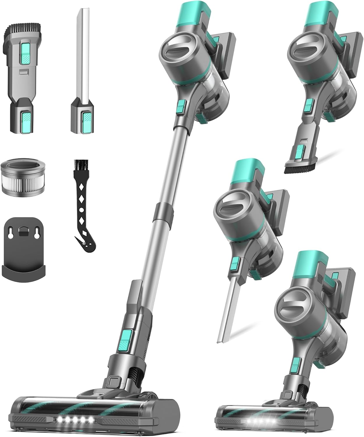 S10K Cordless Vacuum Cleaner - Powerful 55Kpa Suction | Lightweight, Rechargeable, Self-Standing for Home Use