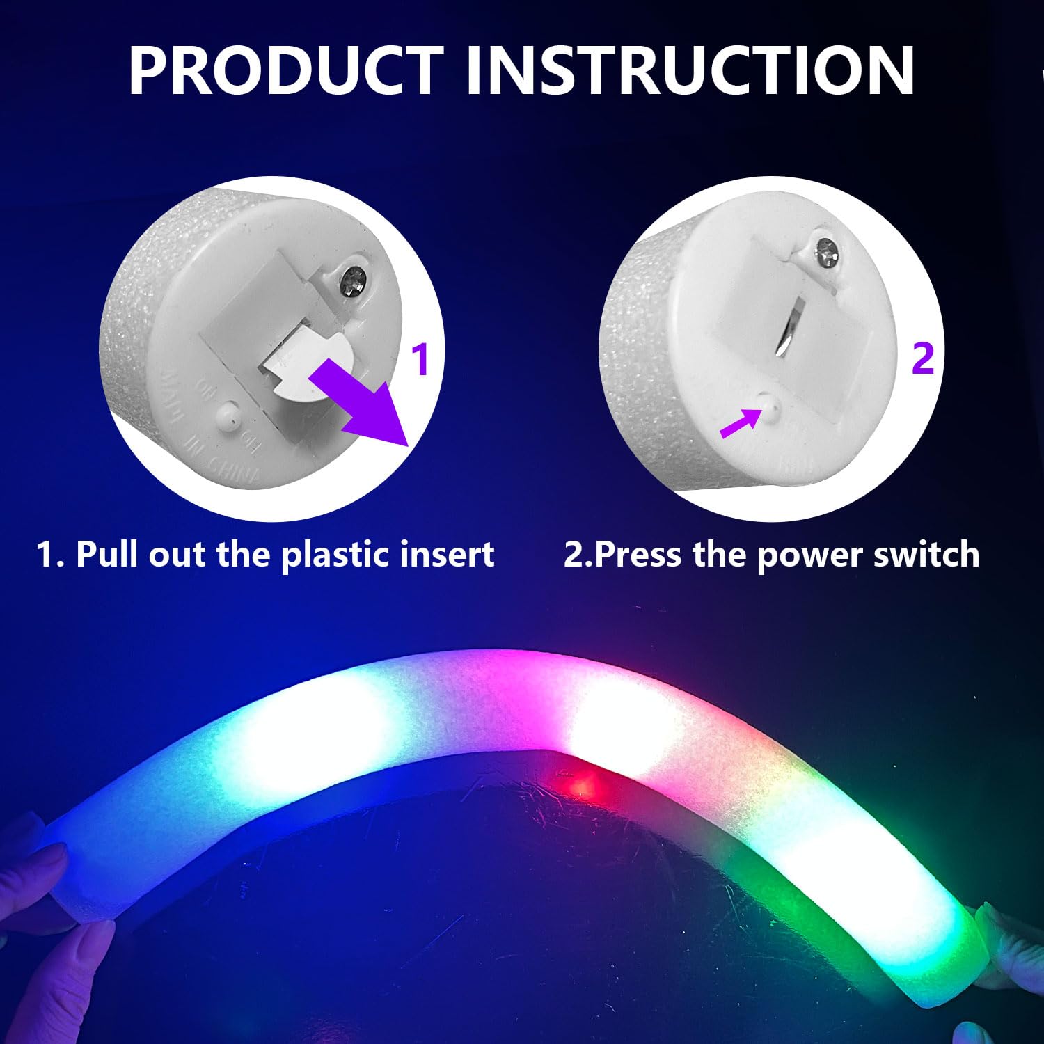 JYlanglin 156 Pack LED Foam glow sticks, glow sticks for wedding with 3 Modes Colorful Flashing, Glow Stick Bulk Party Pack for Wedding, Raves, Concert,Camping, Sporting Events, Pool Party