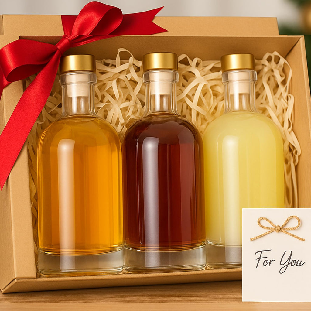 TBWIND 12 Pack 12oz/375ml Clear Glass Bottles with T-Top Cork Stoppers