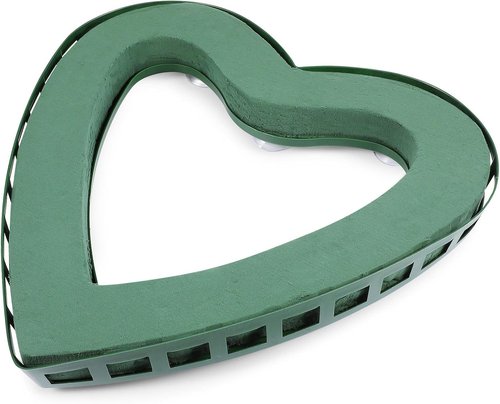 Heart Shaped Floral Foam Cage by [Brand Name] - Large Wet Flower Mud Base for Stunning Arrangements