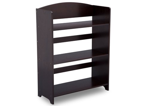 Delta Children MySize Deluxe Toy Box - Greenguard Gold Certified, Dark Chocolate & MySize Bookshelf, Dark Chocolate