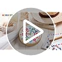 AIRUIFU 8 Inch Kids Learning Wall Clock - Silent Non-Ticking Analog Time Tool