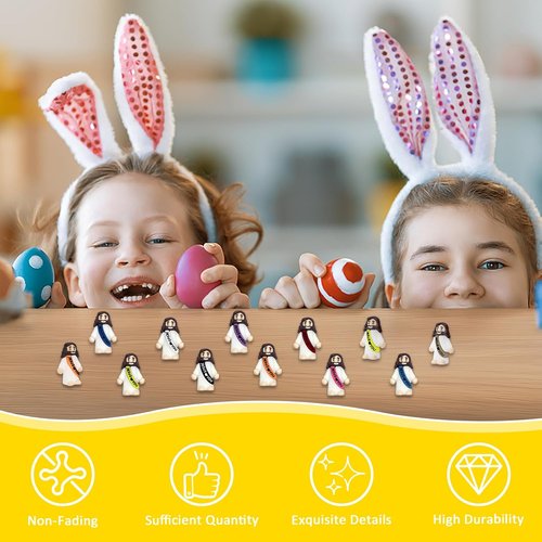 Little Jesus Figures Bulk - 110 Mini Jesus Loves You Figurines for Easter, Baptism & Party Favors | 11 Colors