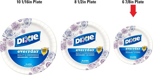 Dixie Heavy Duty Paper Plates - 6.875 Inch, 48 Count | Durable & Reliable for Any Occasion