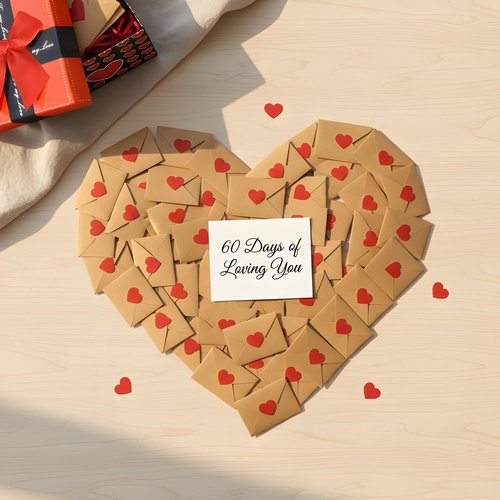 50+ Mini Love Notes with Envelopes, Blank Note Cards Set in Gift Box, DIY Valentine Cards, Mothers Day Gifts For Wife, Valentines Day Gifts for Him, Her, Boyfriend, Girlfriend, Wife, Husband, Love Notes for Birthday, Anniversary