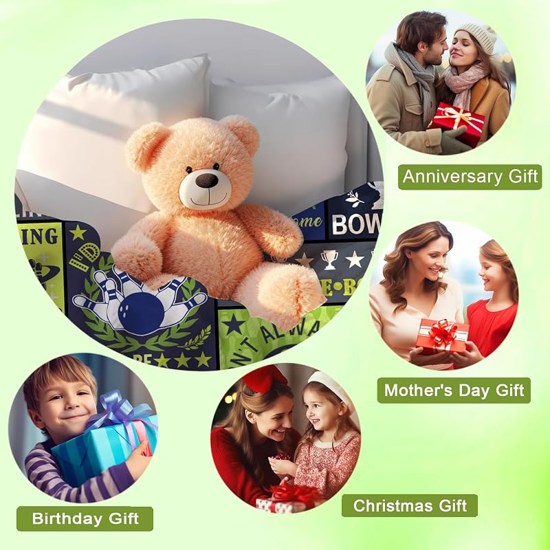 Bowling Blanket 60x50 Inch – Gift for Bowling Lovers Boys Girls Teens Men Women – TAPBASE Variation: Bowling+60"x50"