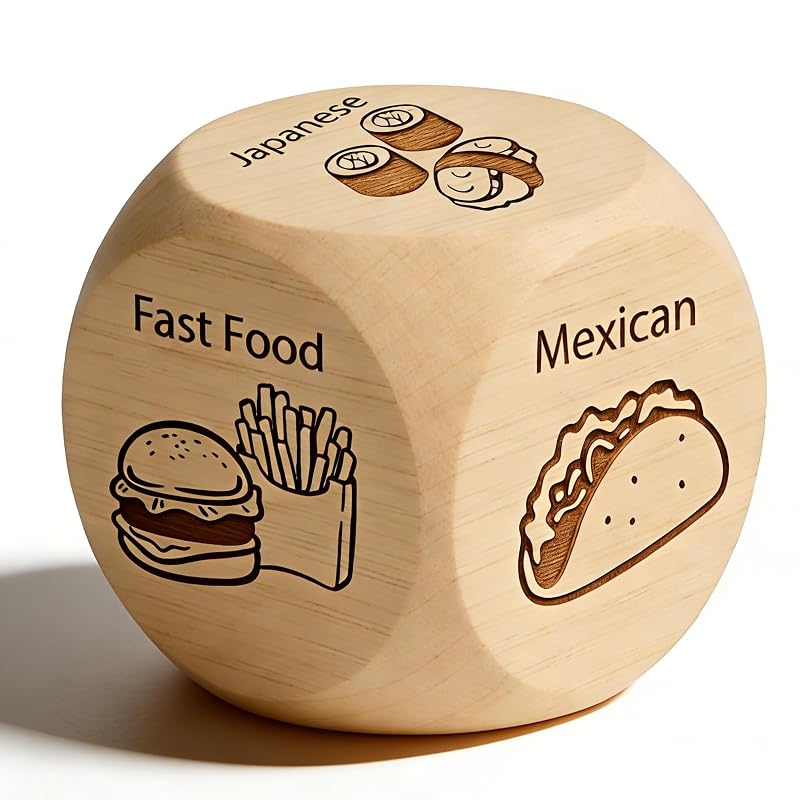 Food Dice Gift Set for Couples – Date Night Decisions