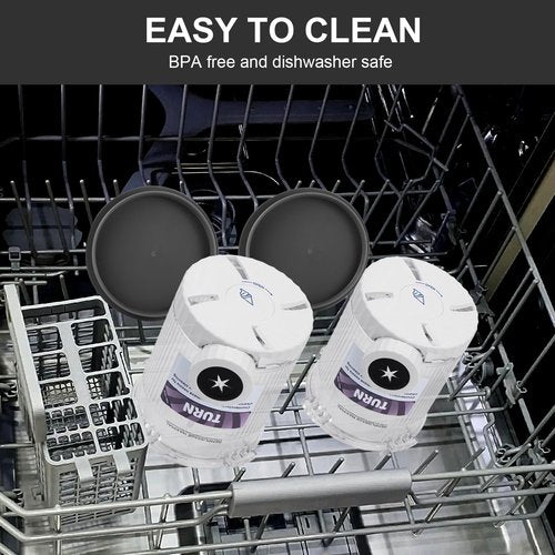 2 Pack Creami Swirl Pints and Lids for Ninja NC700 NC701 Series Accessory,16oz Creami Pint with Ice Cream Makers Compatible for Ninja Swirl Ice Cream & Soft Serve Makers BPA Free & Dishwasher Safe