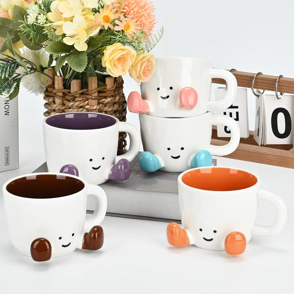 Skiennix Cute Funny Coffee Mug - Unique 12.8oz Ceramic Tea Cup for Women | Perfect Office Gift (Chocolate)