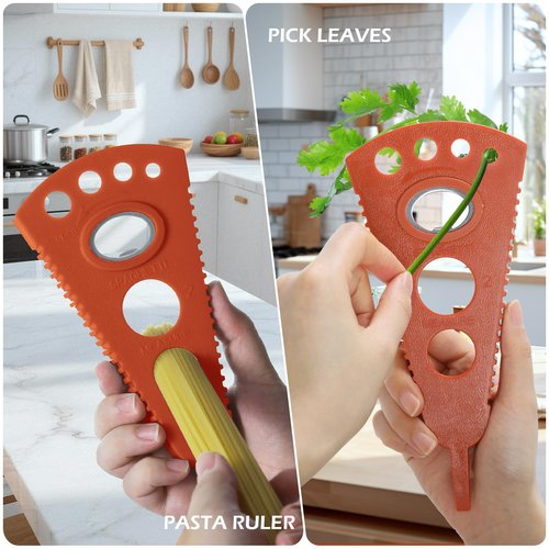 GeeRic Jar Opener for Weak Hands & Seniors, Multi-Functional Bottle Opener Tool for Lids, Tabs, Caps, Pull Rings, 5-in-1 Can Opener Dark Red