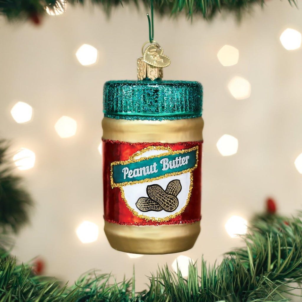Old World Christmas Glass Blown Peanut Butter Ornament - Handcrafted Holiday Decoration for Trees