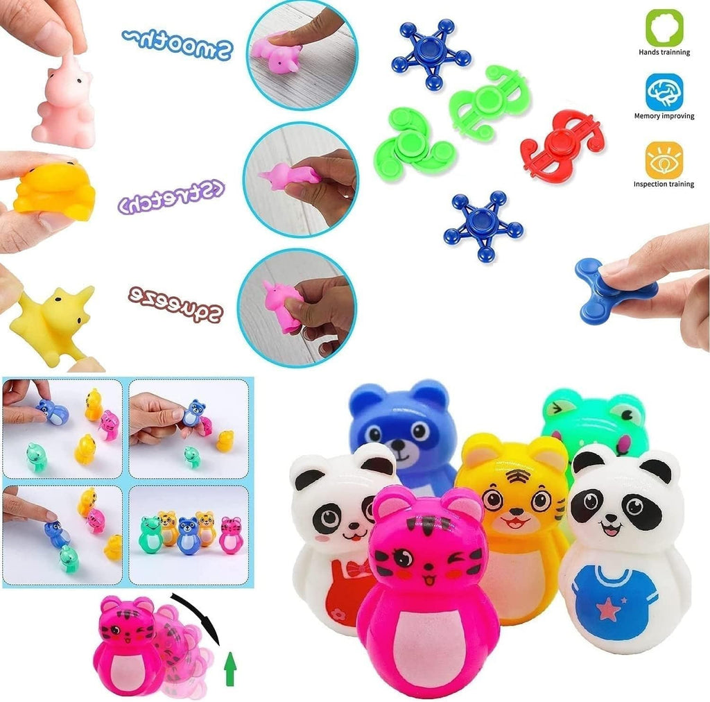 Skiennix 120 Pcs Squishy Fidget Toys - Fun Party Favors for Kids | Ideal for Goodie Bags & Prizes