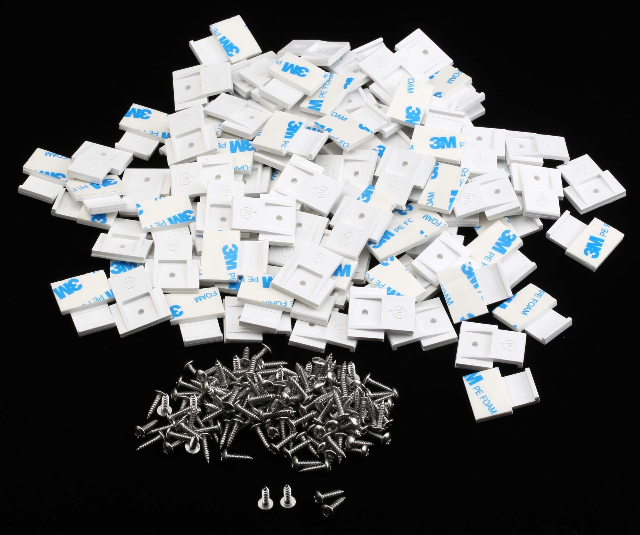 100 Pcs Screw Clips for Permanent Outdoor Lights with M3*12mm 316 Stainless Steel Screws Included Compatible with Govee Permanent Outdoor Lights H705A, H705B, H705C, H705D, H705E, H705F, H706A...