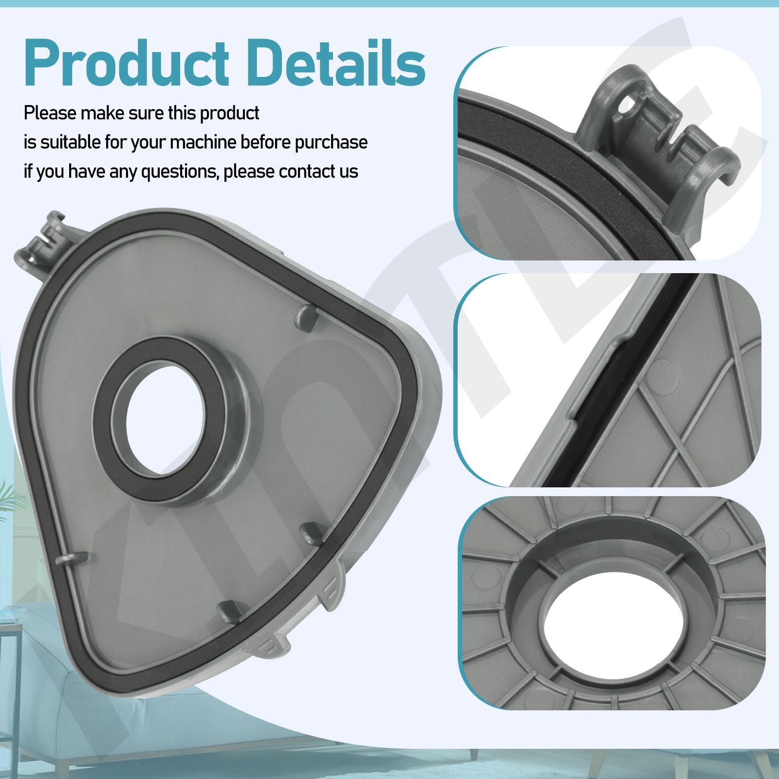 Vacuum Dust Bucket Cover for Shark Navigator Lift Away Vacuum Models NV350 NV351 NV352 NV356E S2 NV360 NV355 NV356 NV357 NV358 NV353, Replace 115FFJ Vacuum Accessories