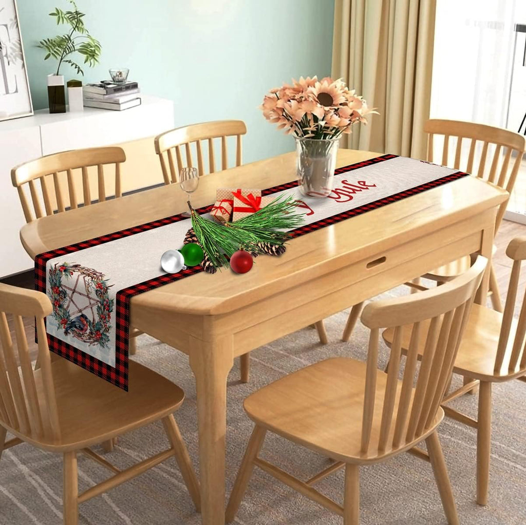 Nepnuser Yule Table Runner - Norse Wiccan Pagan Christmas Decor | 72 Inches for Festive Home Elegance