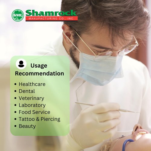 Shamrock 10112 Latex Exam Gloves, Medium, 5 Mil, Powder-Free, Full Textured, Disposable, Medical & Food Safe