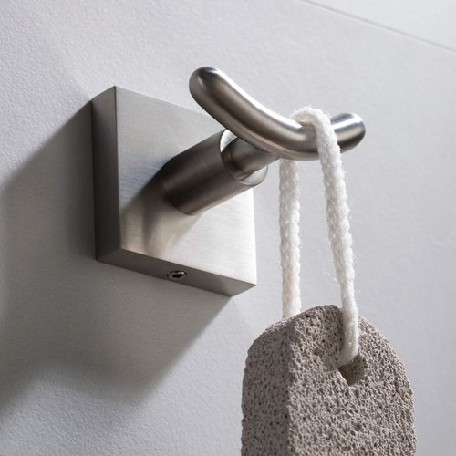 Kraus Ventus Bathroom Robe and Towel Double Hook, Brushed Nickel Finish, KEA-17702BN