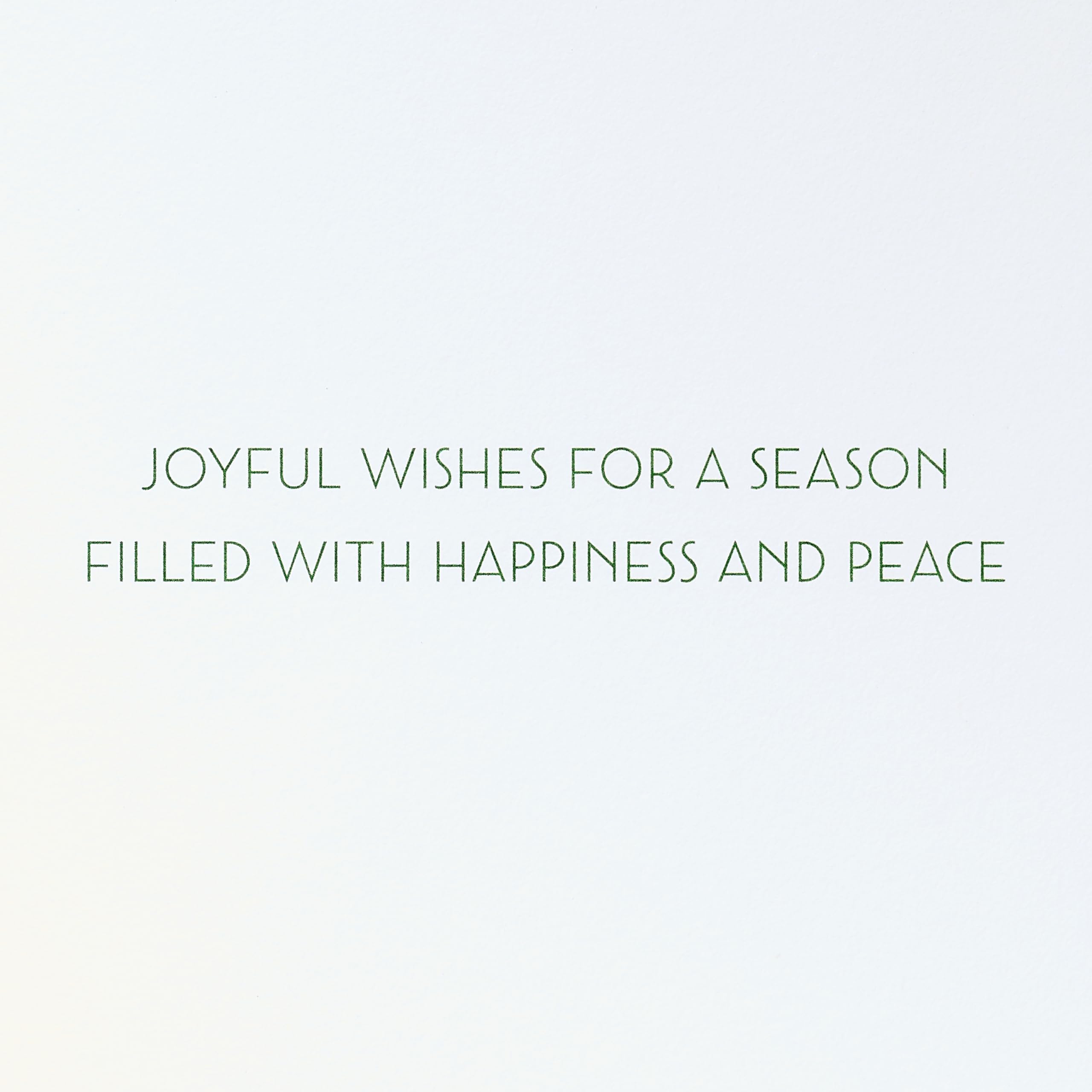 Papyrus Christmas Tree Card with Metallic Snowflakes (Joyful Wishes)