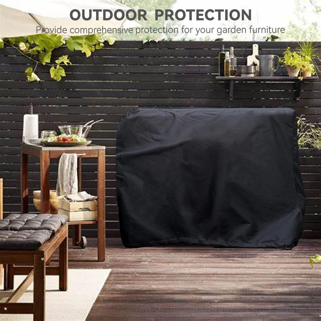 Skiennix Outdoor Prep Table Cover - Heavy-Duty Waterproof Protection for Stainless Steel Tables | Black