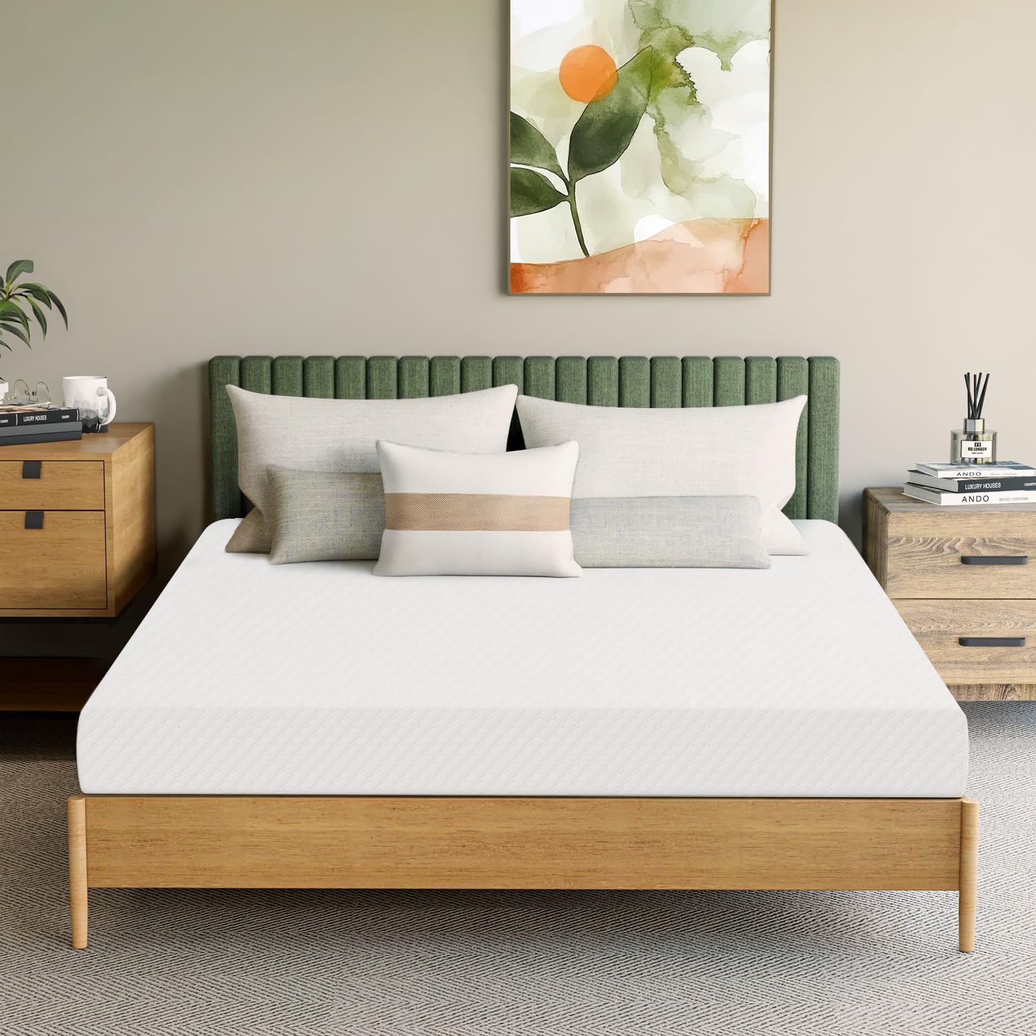 Neo Sleep Cooling Memory Foam Mattress - 6 Inch Full Size for Pressure Relief & Comfort | CertiPUR-US Certified