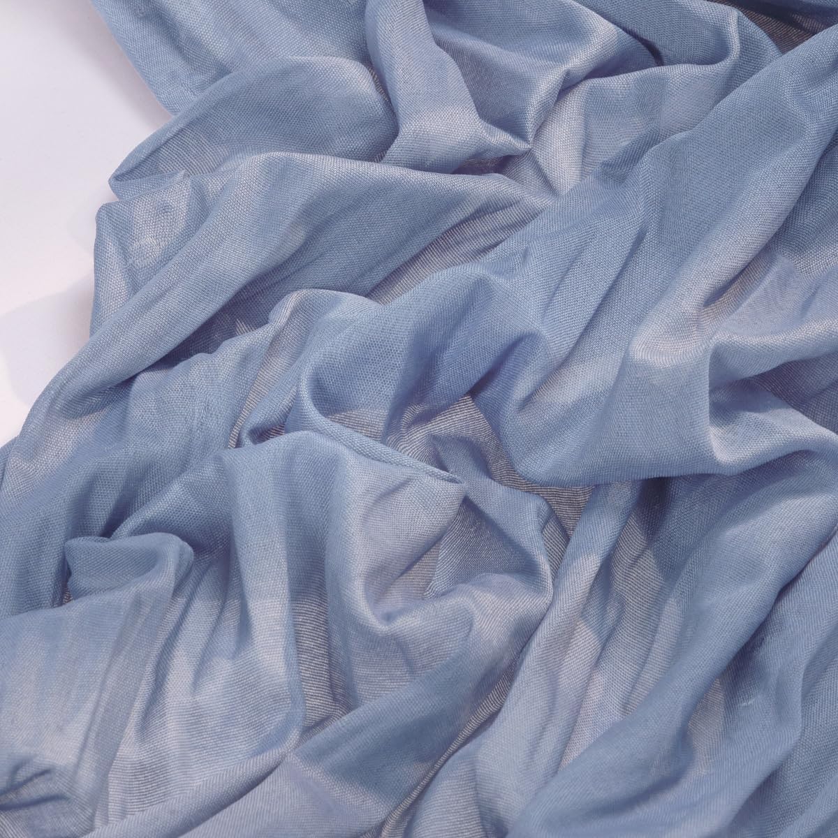 Socomi Cheesecloth Table Runner - Dusty Blue Boho Rustic 120 Inch | Perfect for Weddings, Parties & Home Decor