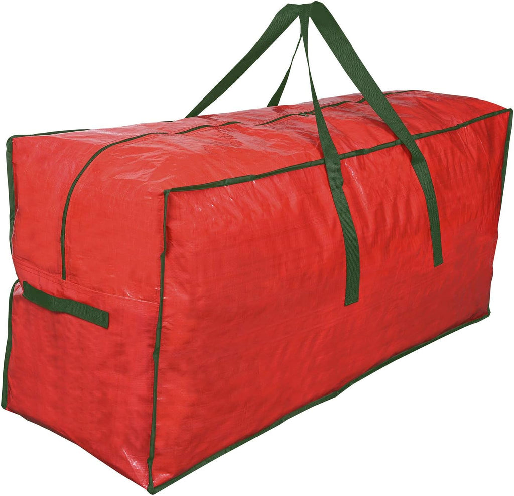 ProPik Christmas Tree Storage Bag - Fits Up to 7 Ft Tall Disassembled Tree | 45" x 15" x 20" Red Holiday Storage Case with Handles and Zipper