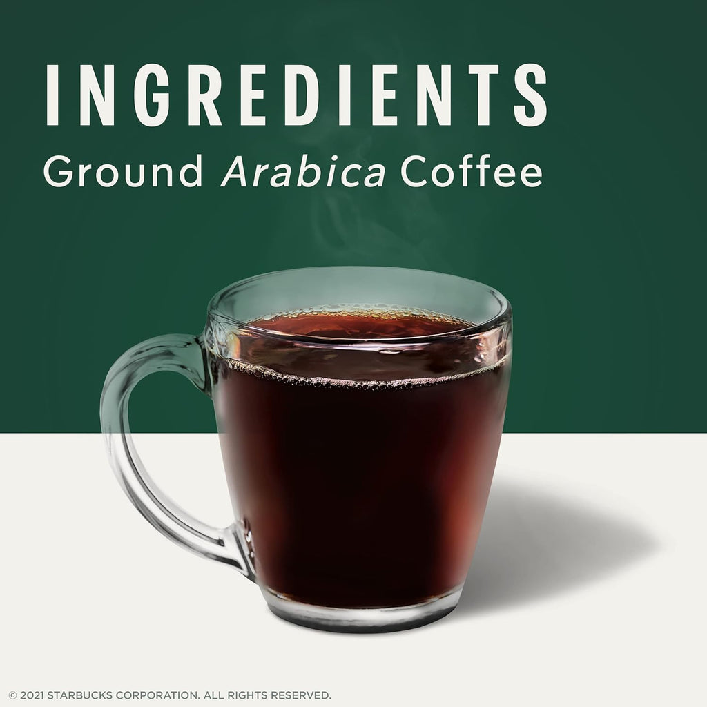 Starbucks Dark Roast Ground Coffee - Italian Roast, 100% Arabica, 18 oz Bag